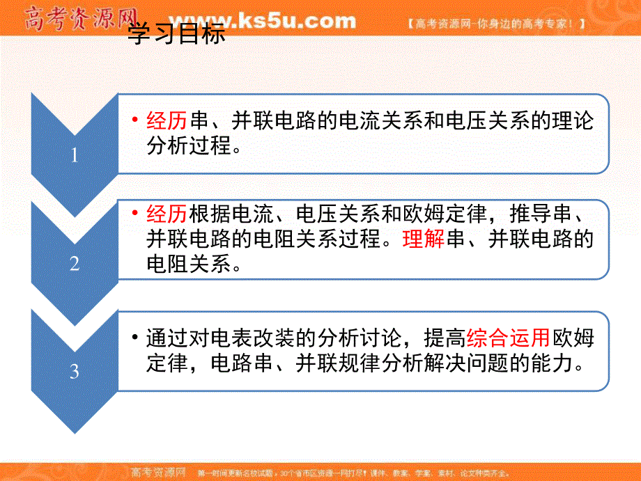 2016-2017学年人教版高中物理选修3-1课件：2.4《串联电路和并联电路》 （共24张PPT） .ppt_第3页