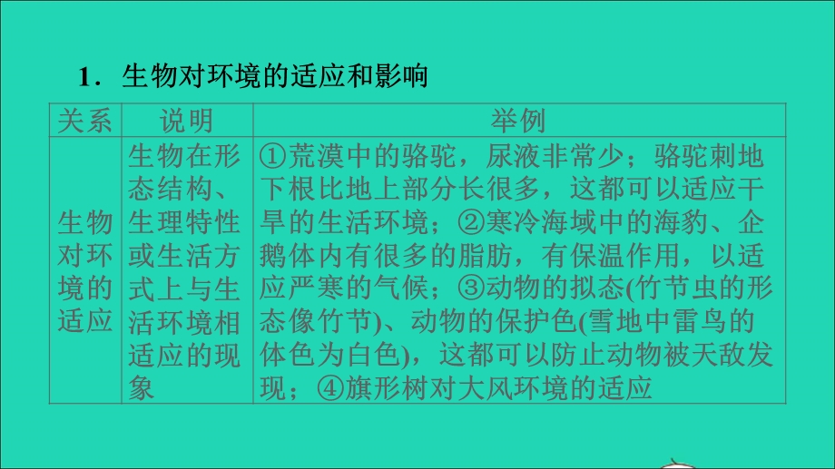 2021七年级生物上册 第一单元 生物和生物圈第二章 了解生物圈巩固强化复习习题课件（新版）新人教版.ppt_第3页