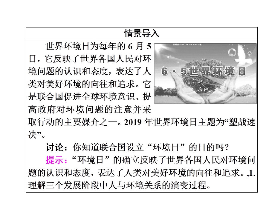 2019-2020学年中图版高中地理选修6培优课堂课件 第1章 环境与环境问题第1章 第1节 .ppt_第3页