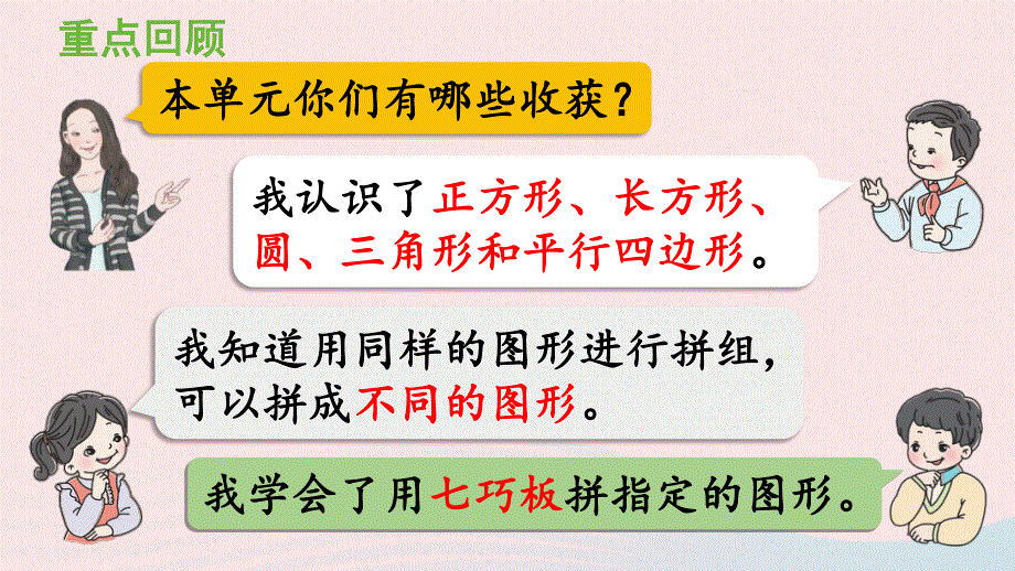 2022一年级数学下册 1 认识图形（二）练习一课件 新人教版.pptx_第2页