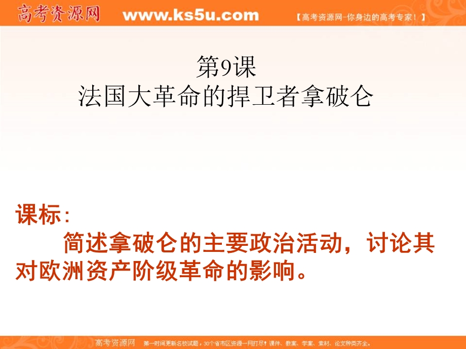 2014年历史复习课件：《法国大革命的捍卫者拿破仑》课时3（岳麓版选修4）.ppt_第2页