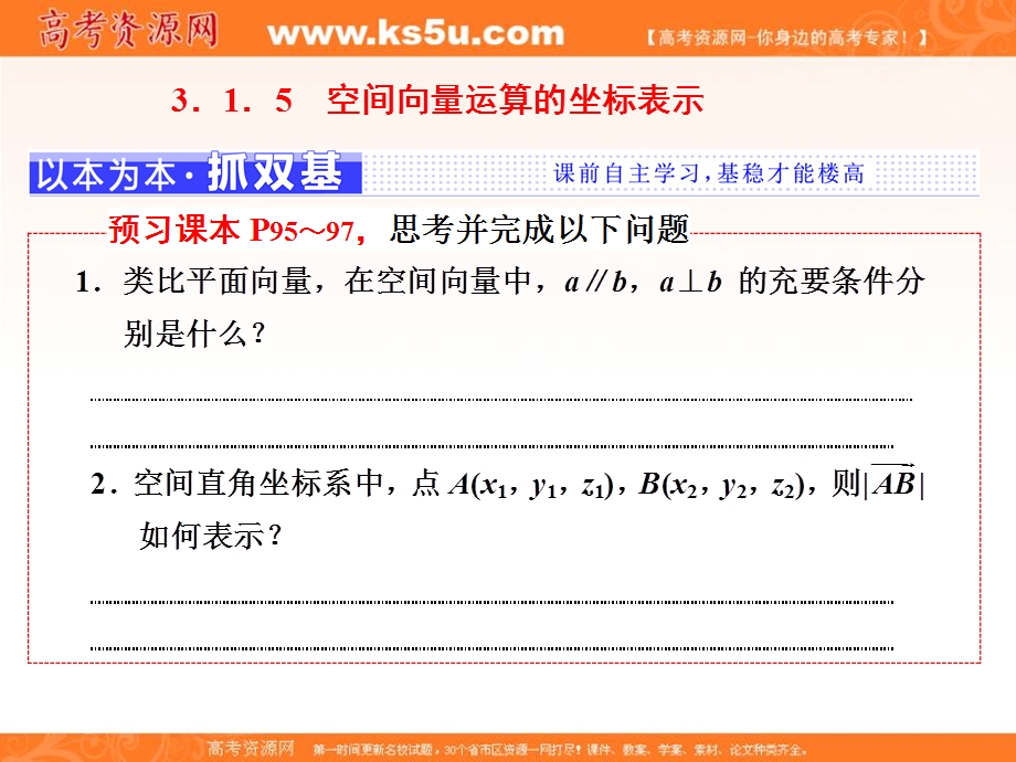 2016-2017学年人教版高中数学选修2-1课件：第三章 3.ppt_第1页