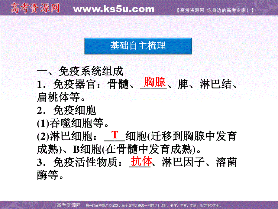 2012优化方案高考生物总复习人教版（广东专用）（课件）：必修3第2章第4节免疫调节.ppt_第3页