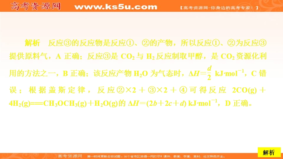 2020化学同步导学人教选修四课件：第一章 化学反应与能量　走近高考 .ppt_第3页