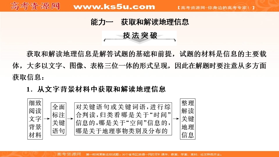 2018大二轮高考总复习地理课件：第1篇 技能1高考解题能力 .ppt_第3页