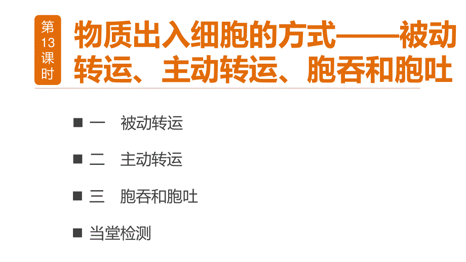 2016生物浙科版必修1课件：第三章 13 物质出入细胞的方式——被动转运、主动转运、胞吞和胞吐 .pptx_第3页