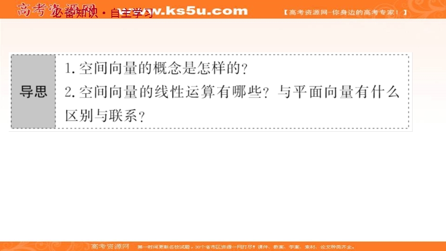 2021-2022学年人教B版数学选择性必修第一册课件：1-1-1-1 空间向量的概念及其线性运算 .ppt_第3页