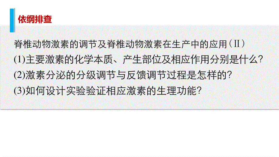 2016版高考生物（全国专用）二轮复习配套课件：专题八 必考点22“离我不行”的激素调节 WORD版.pptx_第2页