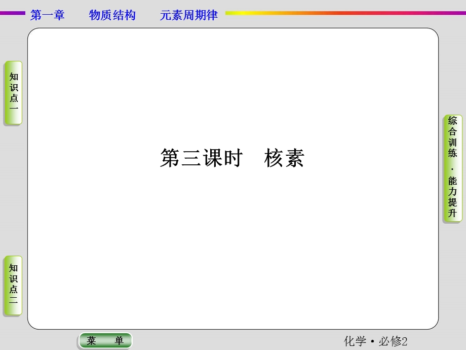2019-2020学年人教版化学必修二抢分教程课件：第一章第一节第三课时 核素 .ppt_第2页
