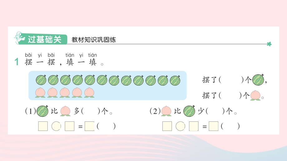 2022一年级数学下册 2 20以内的退位减法(8)解决问题（2）作业课件 新人教版.pptx_第2页