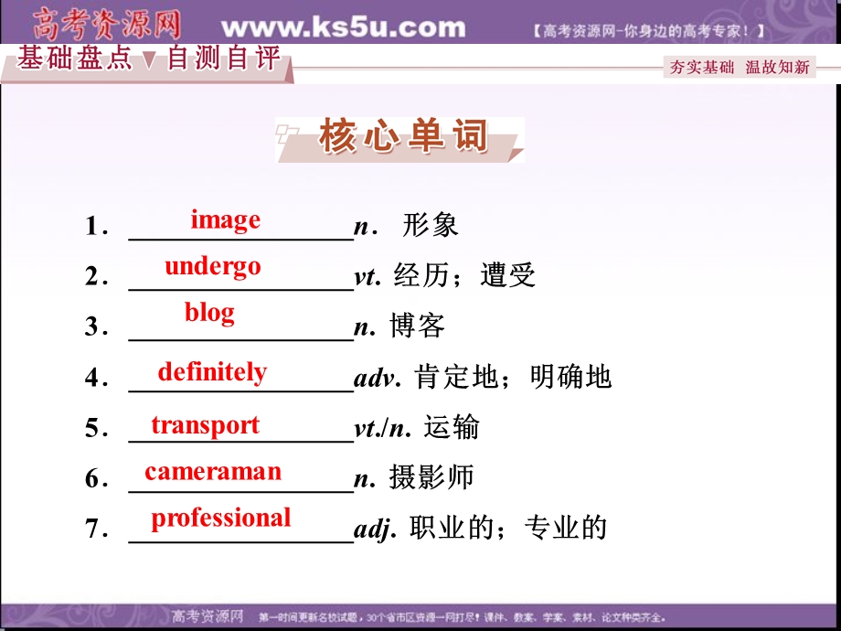 2017优化方案高考总复习&英语（重大版）课件：第一部分 基础考点聚焦 必修5CHALLENGINGYOURSELFⅠ .ppt_第2页