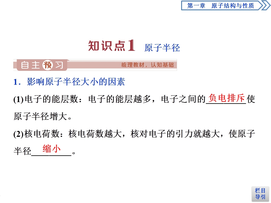 2019-2020学年人教版化学选修三江苏专用课件：第一章 第二节　第2课时　元素周期律 .ppt_第3页