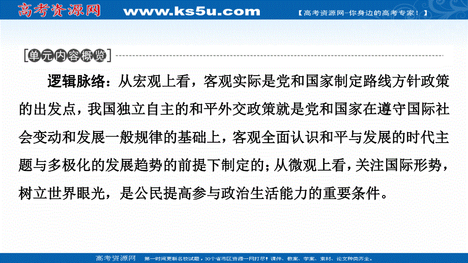 2021-2022学年人教版政治必修2课件：第4单元 第9课 第1框　国际社会的主要成员：主权国家和国际组织 .ppt_第2页