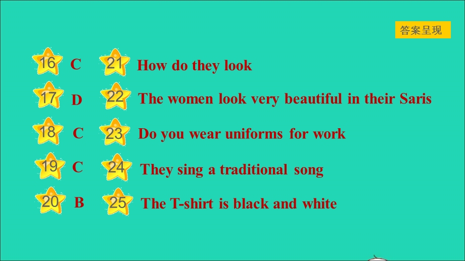 2021七年级英语上册 Unit 2 Colours and Clothes Lesson 11 Clothes around the World习题课件 （新版）冀教版.ppt_第3页