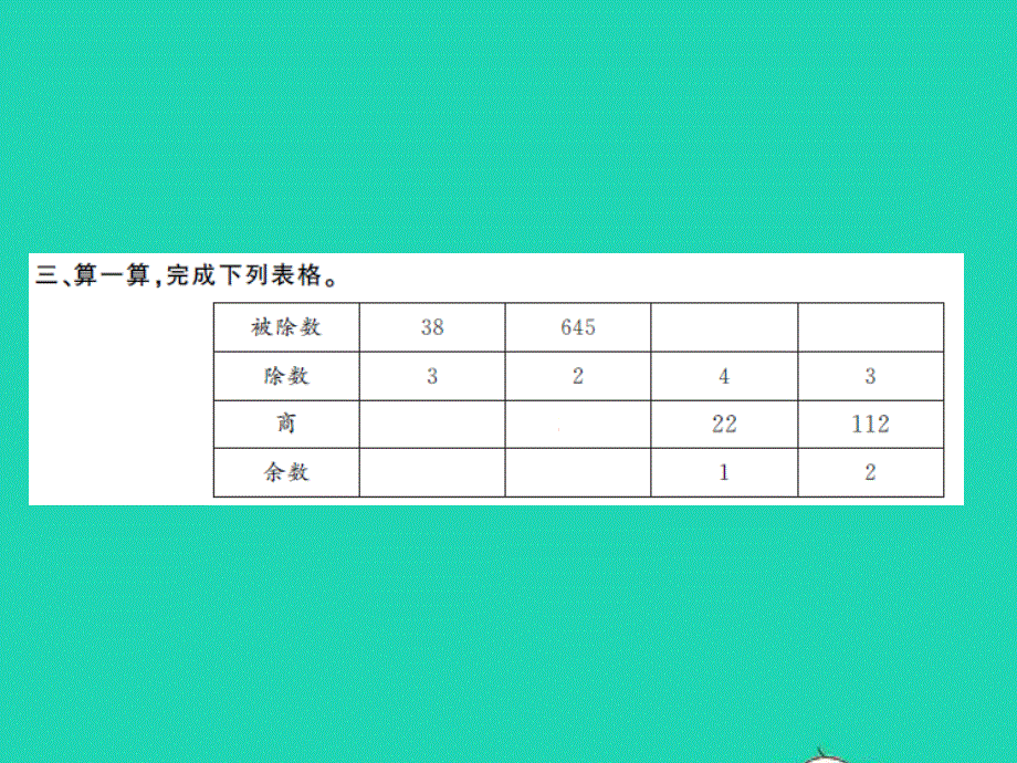 三年级数学上册 第4单元 两、三位数除以一位数第4课时 练习课（1）习题课件 苏教版.ppt_第3页