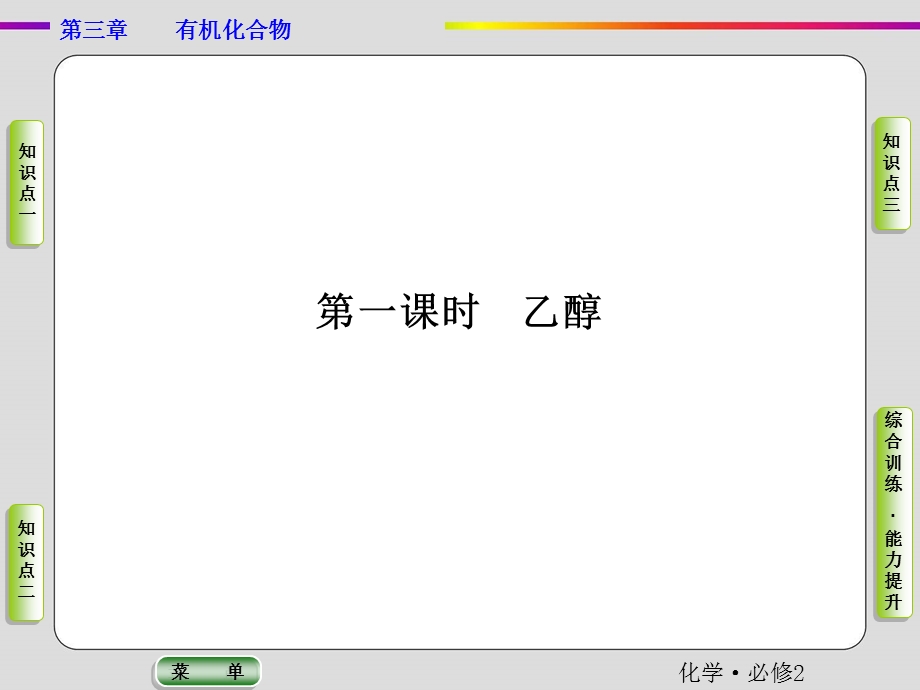 2019-2020学年人教版化学必修二抢分教程课件：第三章第三节第一课时 乙醇 .ppt_第2页