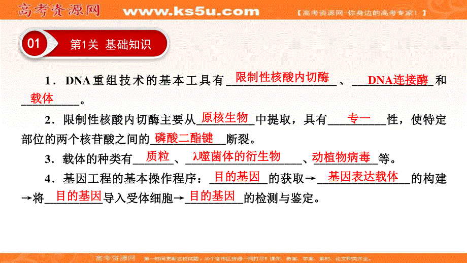 2018大二轮高考总复习生物课件：第03部分 选修Ⅲ现代生物科技专题 .ppt_第3页