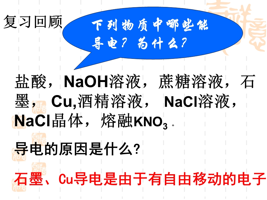 2014年广东省翁源县翁源中学化学课件 高中必修一课件：22离子反应第一课时（共16张PPT）.ppt_第3页