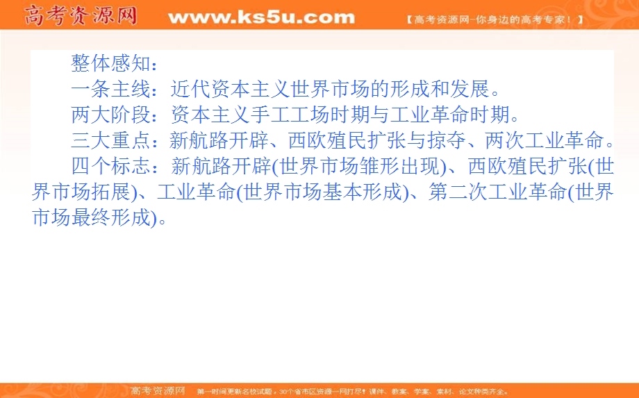 2020-2021人教版历史必修2课件：第二单元　资本主义世界市场的形成和发展 单元高效整合 .ppt_第3页