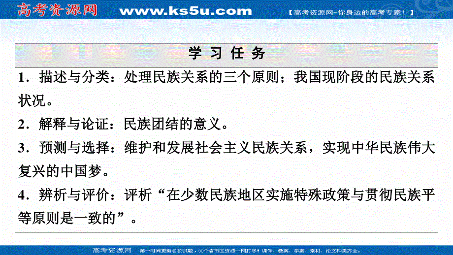 2021-2022学年人教版政治必修2课件：第3单元 第8课 第1框　处理民族关系的原则：平等、团结、共同繁荣 .ppt_第2页