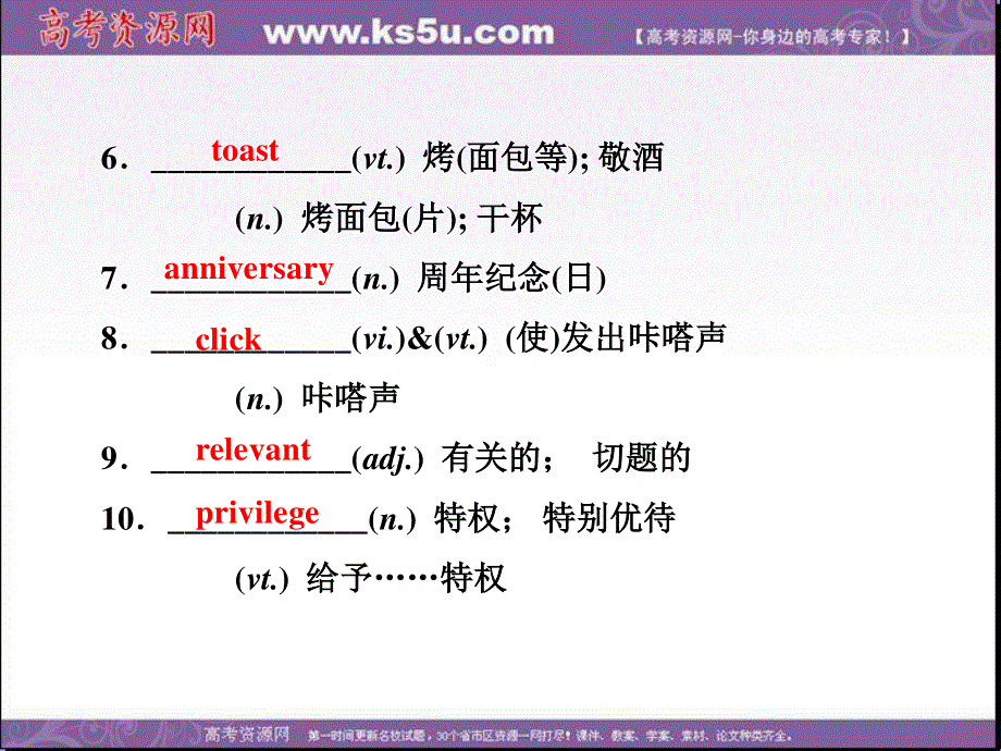 2017优化方案高考总复习&英语（浙江专用）课件：第一部分 基础考点聚焦 选修7UNIT4 .ppt_第3页