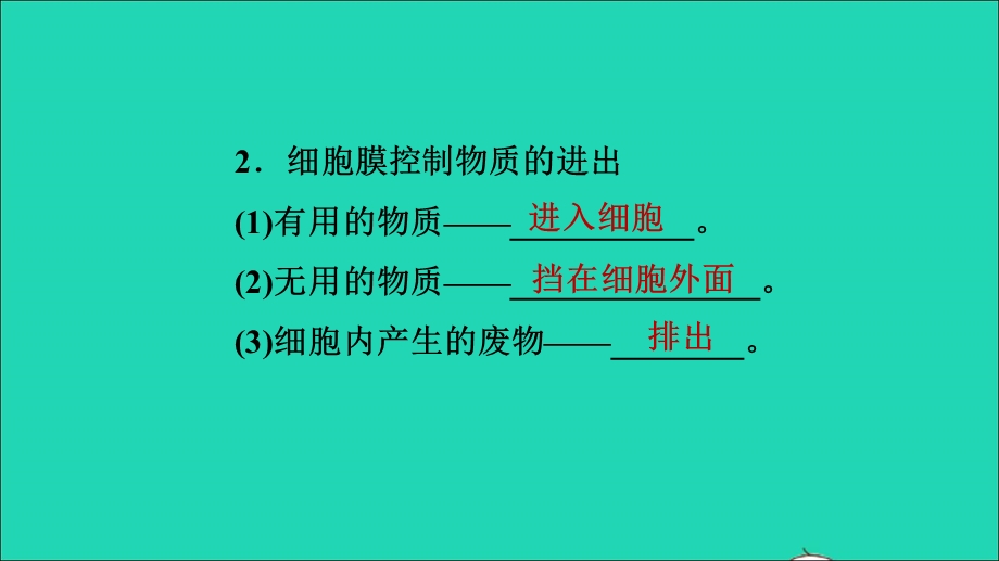 2021七年级生物上册 第二单元 生物体的结构层次第一章 细胞是生命活动的基本单位第4节 细胞的生活第1课时细胞的生活需要物质和能量习题课件（新版）新人教版.ppt_第3页