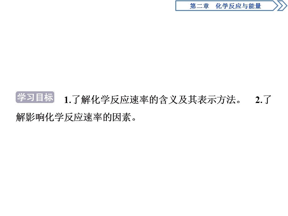 2019-2020学年人教版化学必修二江苏专用课件：第二章 第三节　第1课时　化学反应的速率及其影响因素 .ppt_第2页