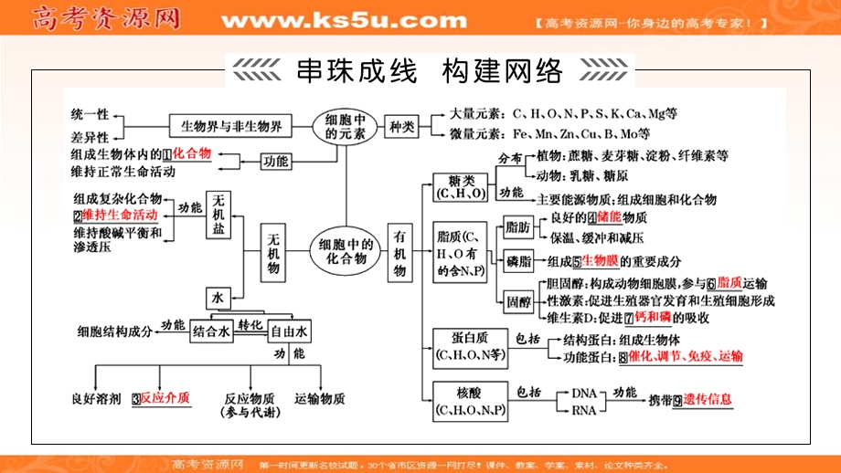 2018大二轮高考总复习生物课件：第01部分 专题01 生命系统的物质基础和结构基础 整合考点01 “各有所长”的化合物 .ppt_第3页