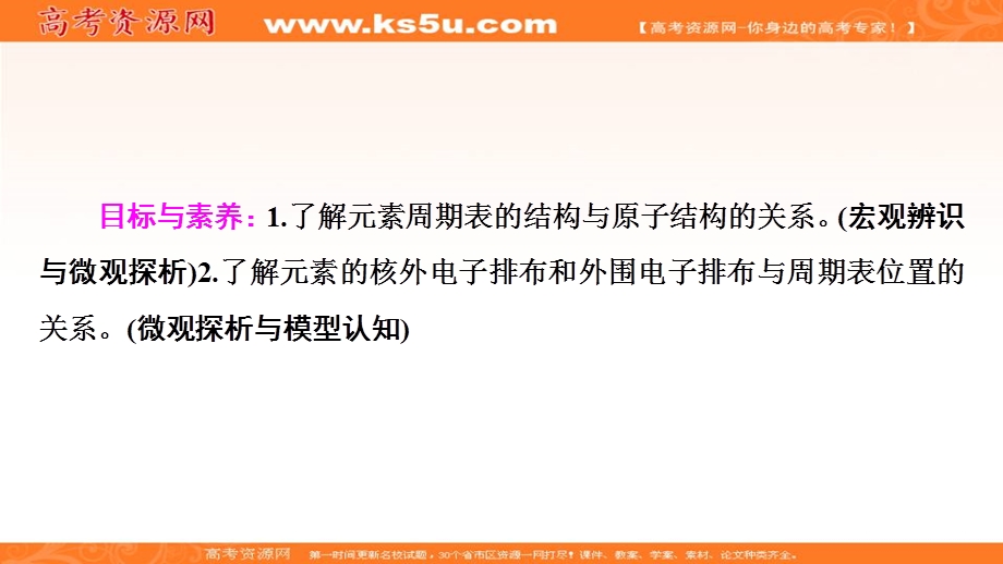 2019-2020学年人教版化学选修三课件：第1章 第2节 第1课时　原子结构与元素周期表 .ppt_第2页