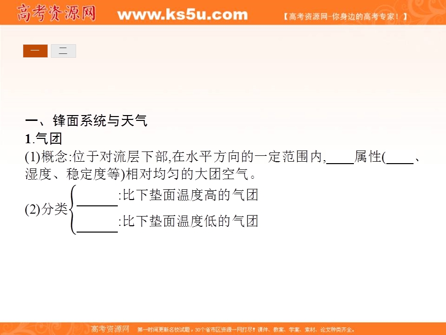 2016-2017学年湘教版地理必修1同步教学课件：2.3.4 常见的天气系统 .ppt_第3页