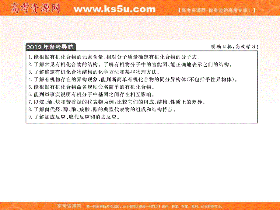 2012化学二轮复习课件第1部分 专题5.ppt_第3页