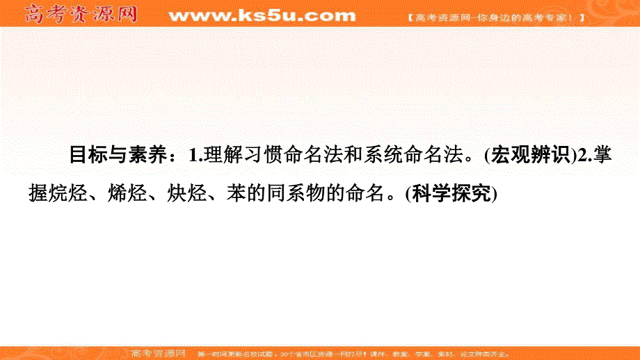 2019-2020学年人教版化学选修五课件：第1章 第3节　有机化合物的命名 .ppt_第2页