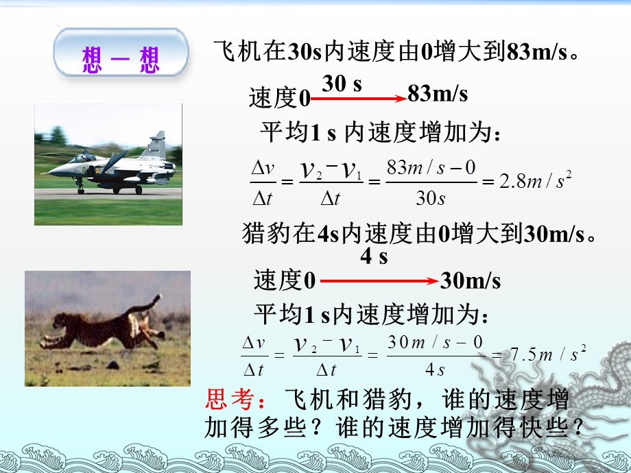 1-4 速度变化快慢的描述—加速度 课件 -2022-2023学年高一上学期物理人教版必修1.pptx_第2页