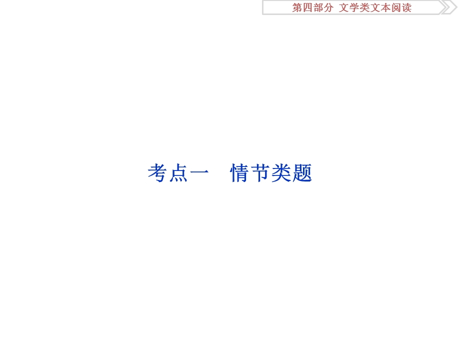 2017优化方案高考总复习&语文（山东专用）课件：第四部分 文学类文本阅读 专题一考点一 .ppt_第2页