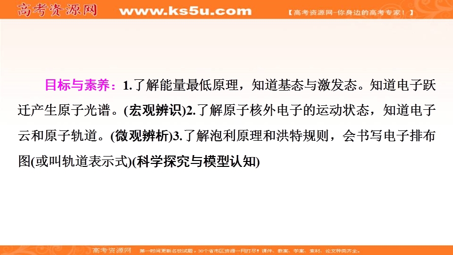 2019-2020学年人教版化学选修三课件：第1章 第1节 第2课时　电子云与原子轨道　原子的核外电子排布 .ppt_第2页