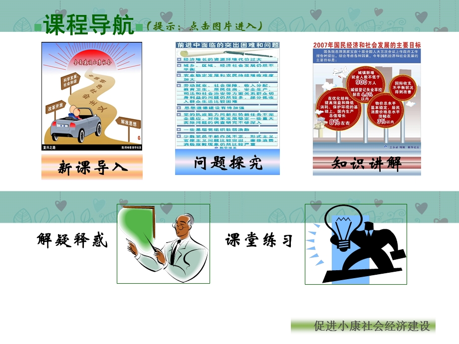 2013学年高一政治精品课件：4.10.1 促进小康社会经济发展3 新人教版必修1.ppt_第2页