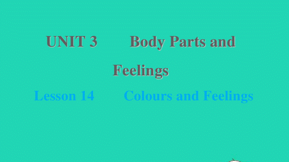 2021七年级英语上册 Unit 3 Body Parts and Feelings Lesson 14 Colours and Feelings习题课件 （新版）冀教版.ppt_第1页