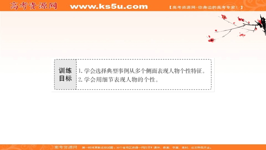 2020-2021人教版语文必修1课件：写作拔萃点睛（三） 人性光辉　写人要凸显个性 .ppt_第2页