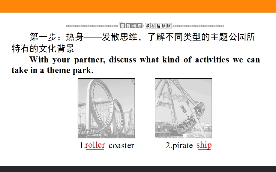 2020-2021人教版英语必修4课件：UNIT 5　THEME PARKS SECTION Ⅰ　WARMING UP & READING — COMPREHENDING .ppt_第2页