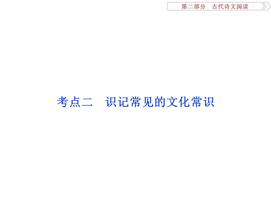 2017优化方案高考总复习&语文（人教版）课件：第二部分 古代诗文阅读 专题一考点二 .ppt_第1页