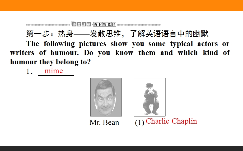 2020-2021人教版英语必修4课件：UNIT 3　A TASTE OF ENGLISH HUMOUR SECTION Ⅰ　WARMING UP & READING — COMPREHENDING .ppt_第2页