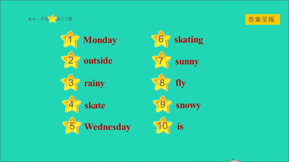 2021七年级英语上册 Unit 7 Days and Months Lesson 37 Seasons and Weather习题课件 （新版）冀教版.ppt_第2页