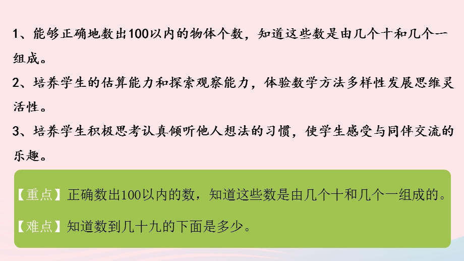 2022一年级数学下册 三 生活中的数第2课时 数一数（100以内数的数法）课件 北师大版.pptx_第2页