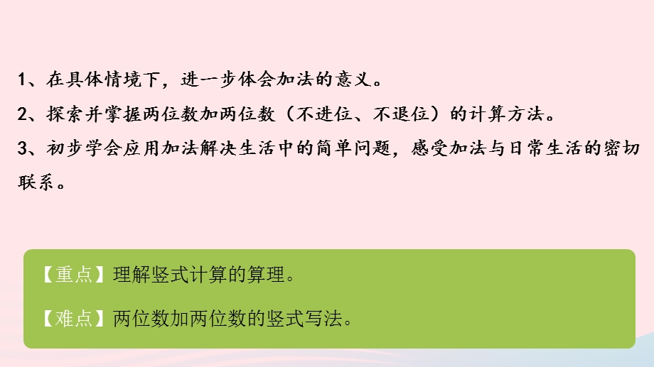 2022一年级数学下册 五 加与减（二）第4课时 拔萝卜（两位数加两位数）课件 北师大版.pptx_第2页