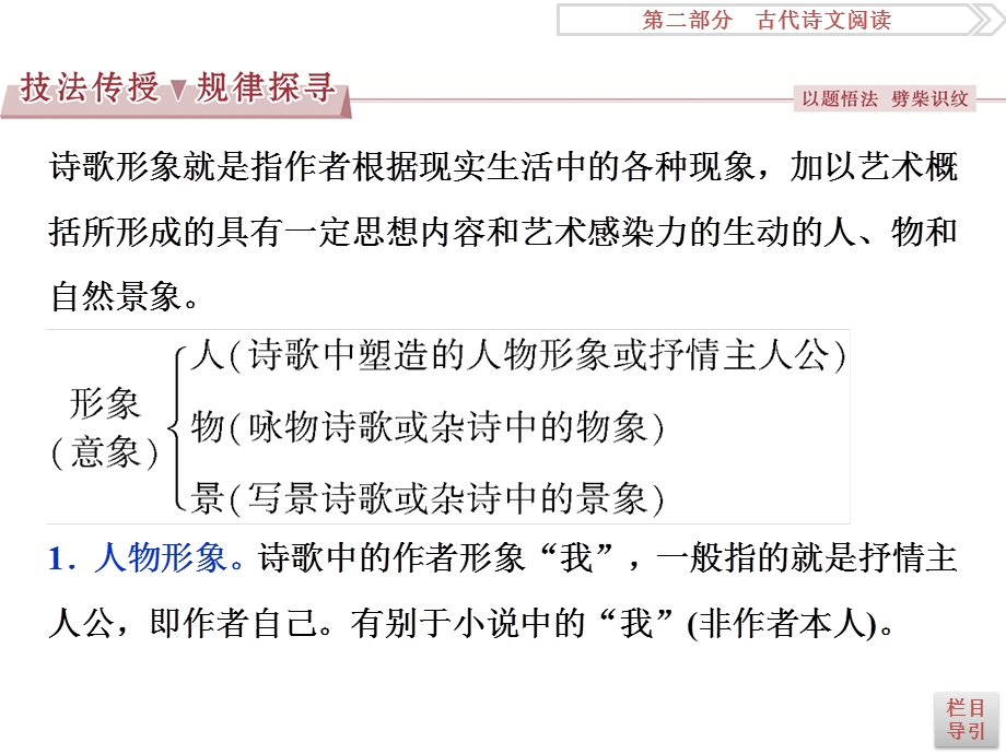 2017优化方案高考总复习&语文（浙江专用）课件：第二部分专题二掌握技巧研习考点考点一 WORD版含解析.ppt_第3页