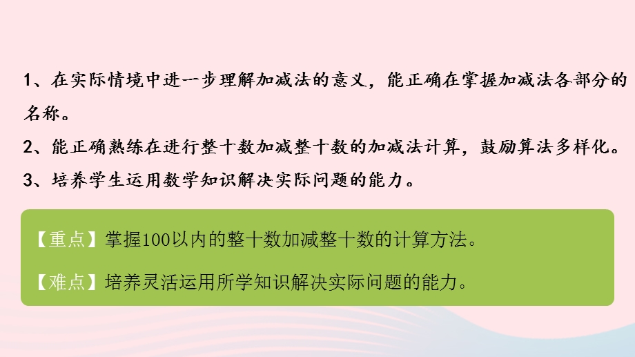 2022一年级数学下册 五 加与减（二）第1课时 小兔请客（整十数加减整十数）课件 北师大版.pptx_第2页