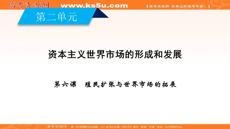 2019-2020学年人教版历史必修2课件：第6课 殖民扩张与世界市场的拓展 .ppt_第2页