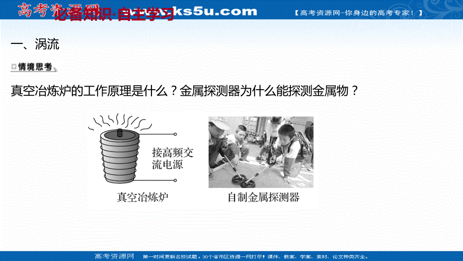 2021-2022学年人教版物理选择性必修第二册课件：第二章 3-涡流、电磁阻尼和电磁驱动 .ppt_第3页