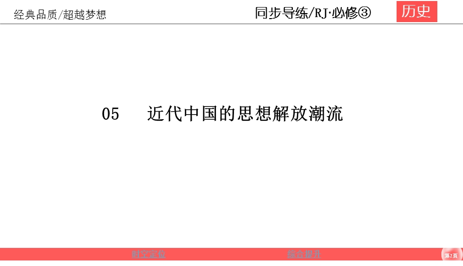 2019-2020学年人教版历史必修三同步导练课件：5-单元点睛 近代中国的思想解放潮流 .ppt_第2页