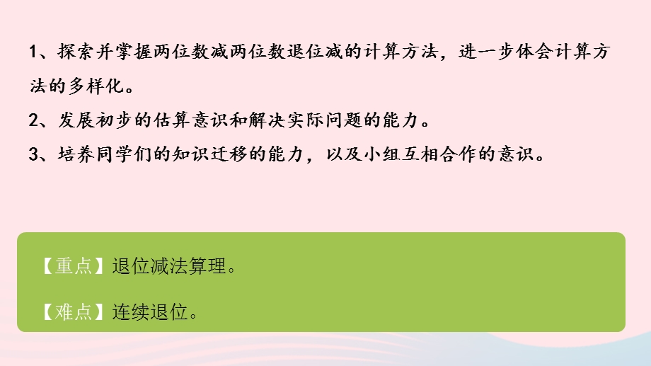 2022一年级数学下册 六 加与减（三）第7课时 跳绳（两位数减两位数的退位减法）课件 北师大版.pptx_第2页